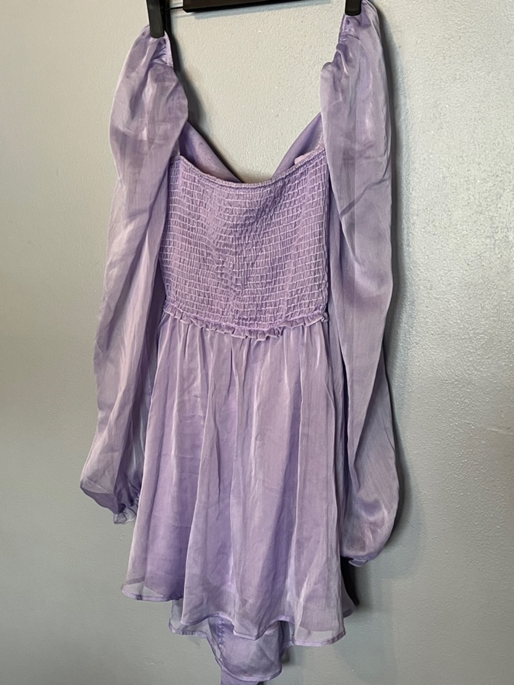 Lucy in the Sky Lavender Sheer Mini Dress
